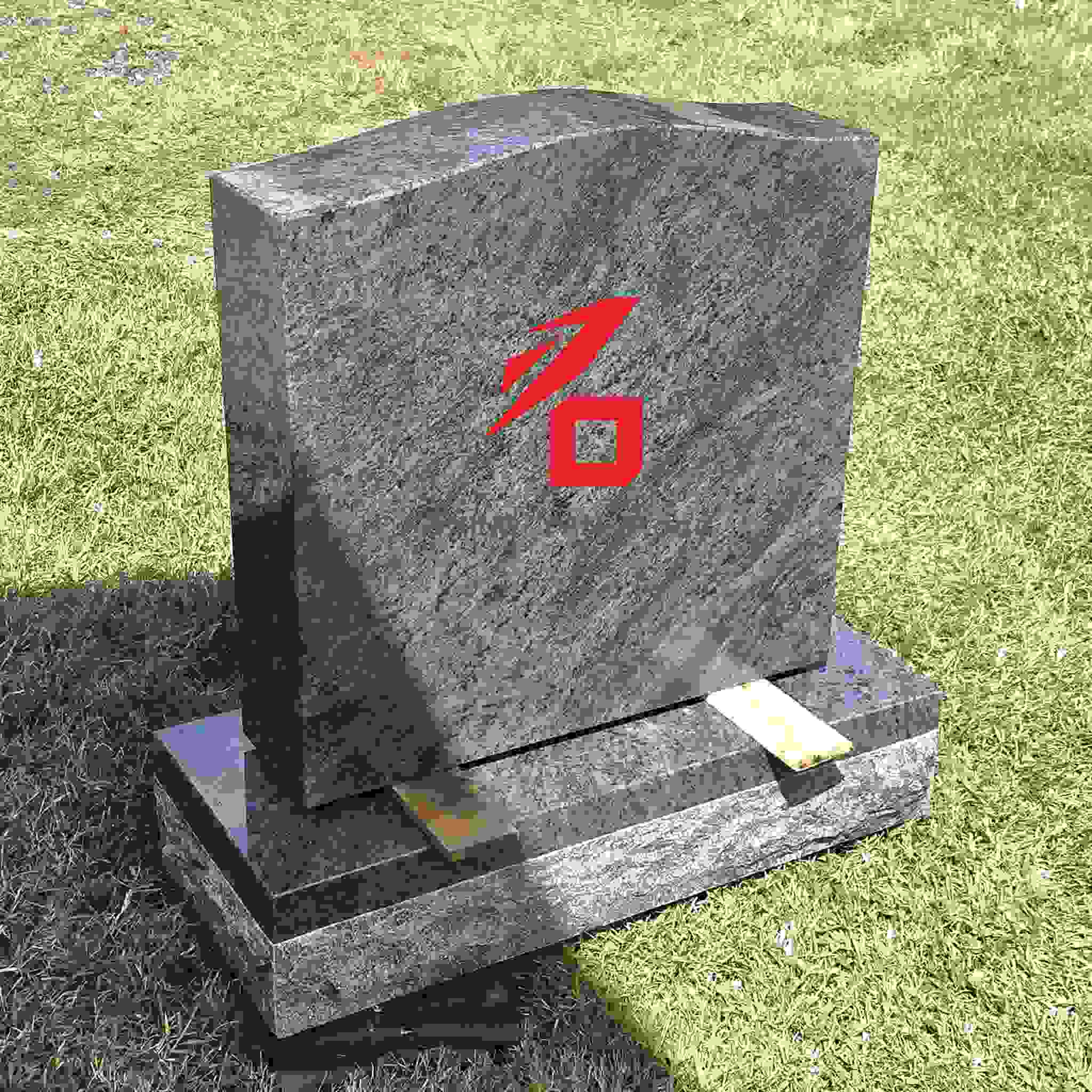 Једноставан споменик од гранита